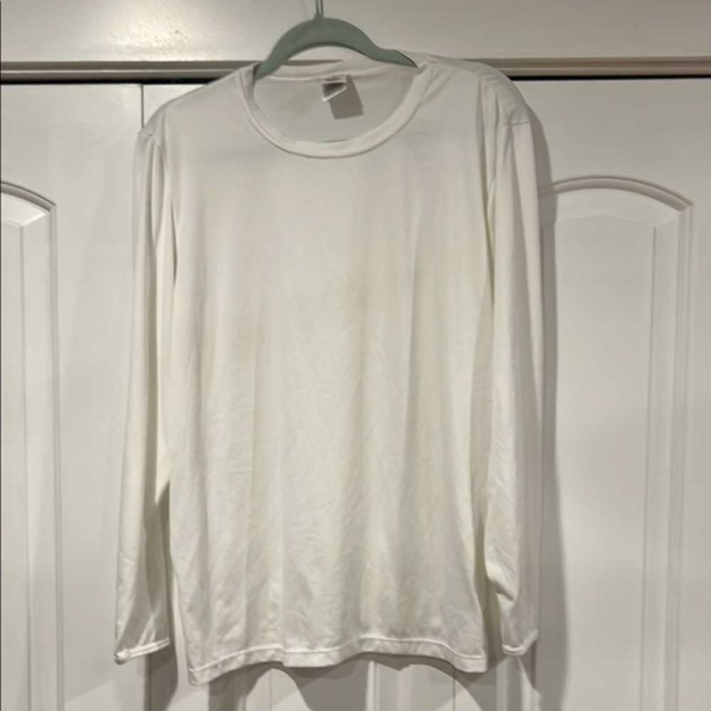 Patagonia‎ White Long Sleeve capilene Tee Relaxed Fit